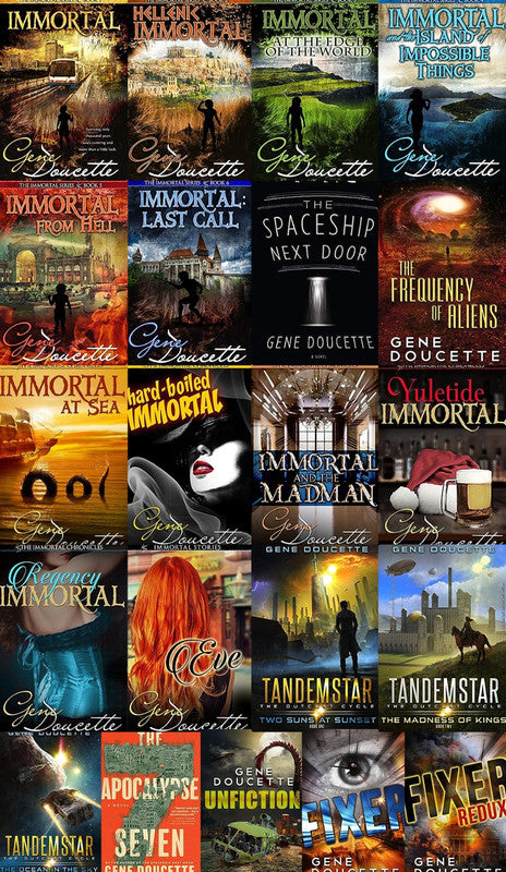 Immortal Series & more by Gene Doucette ~ 21 MP3 AUDIOBOOK COLLECTION