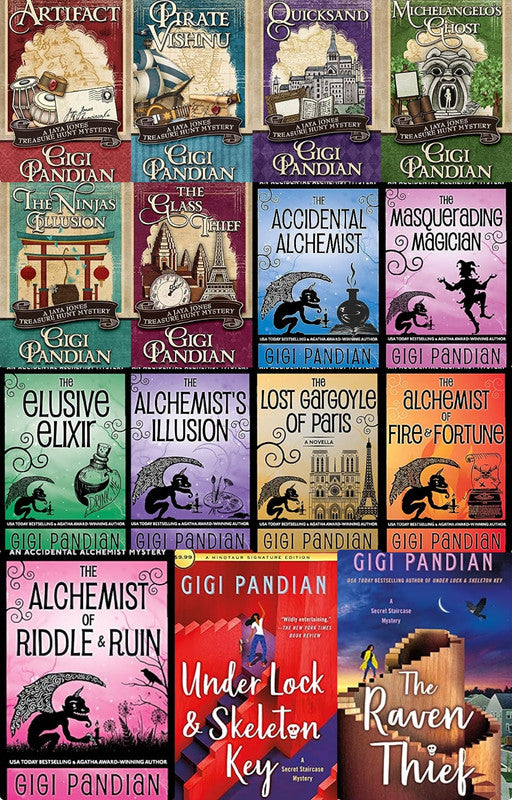 Accidental Alchemist Mystery & more by Gigi Pandian ~ 15 MP3 AUDIOBOOK COLLECTION