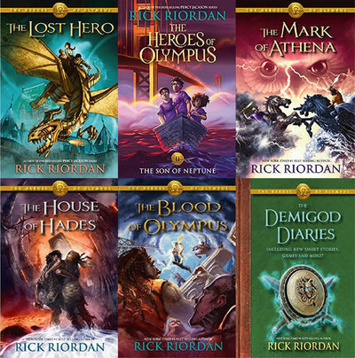 The Heroes of Olympus Series by Rick Riordan ~ 6 MP3 AUDIOBOOK COLLECTION