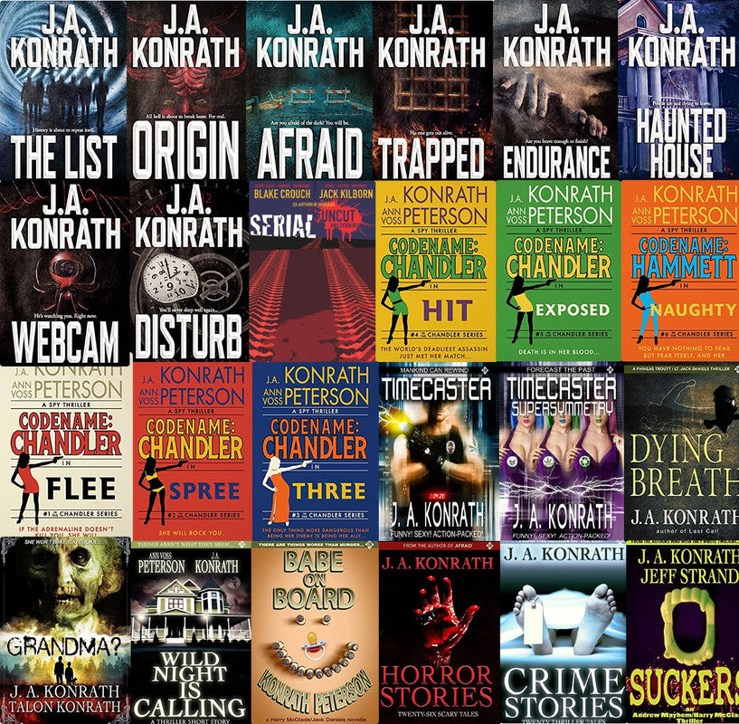 Kilborn Horror Collective Series & more by J.A. Konrath ~ 24 AUDIOBOOK COLLECTION