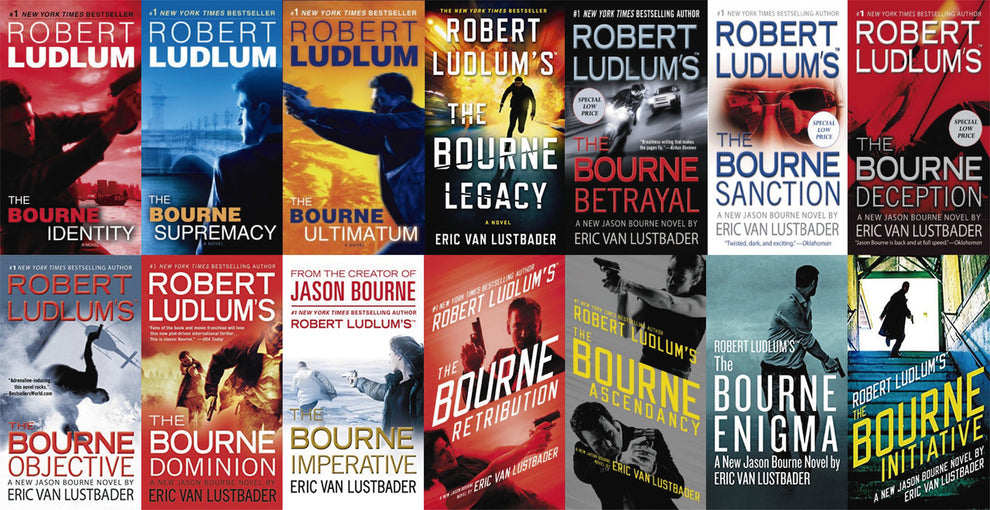 Robert Ludlum, Eric Van Lustbader, Holter Graham, Brian Freeman Jason Bourne Series Books 1- 18