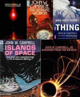 John W Campbell Jr ~ 5 AUDIOBOOK COLLECTION