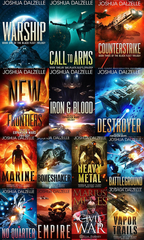 Black Fleet Trilogy & more by Joshua Dalzelle ~ 14 MP3 AUDIOBOOK COLLECTION