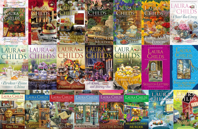 A Tea Shop Mystery Series & more by Laura Childs ~ 24 MP3 AUDIOBOOK COLLECTION