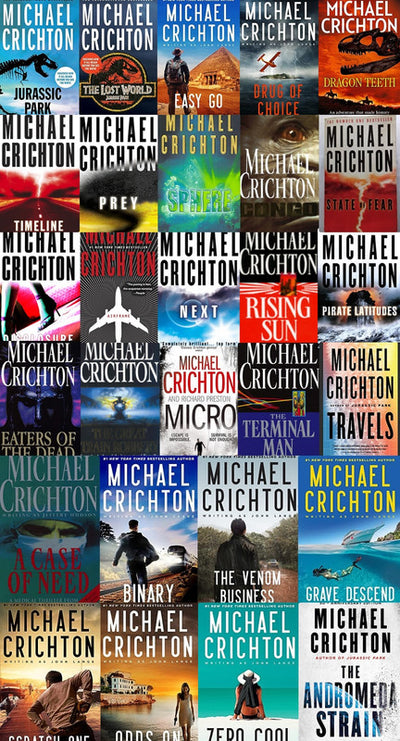Jurassic Park Series & more by Michael Crichton ~ 29 MP3 AUDIOBOOK COLLECTION