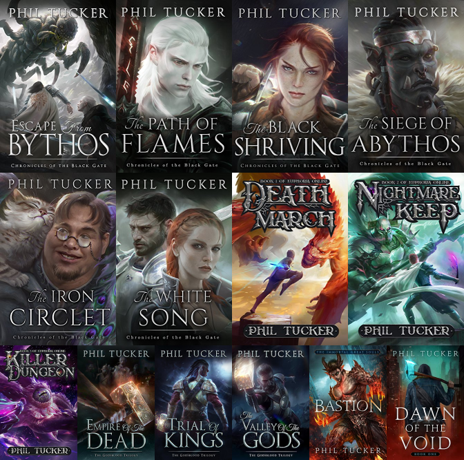 Chronicles of the Black Gate Series & more by Phil Tucker ~ 16 MP3 AUDIOBOOK COLLECTION