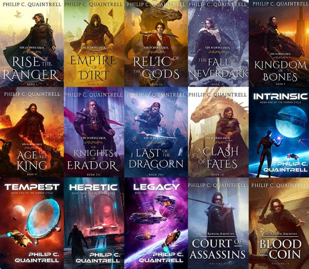 The Echoes Saga Series and more by Philip C. Quaintrell ~ 15 MP3 AUDIOBOOK COLLECTION