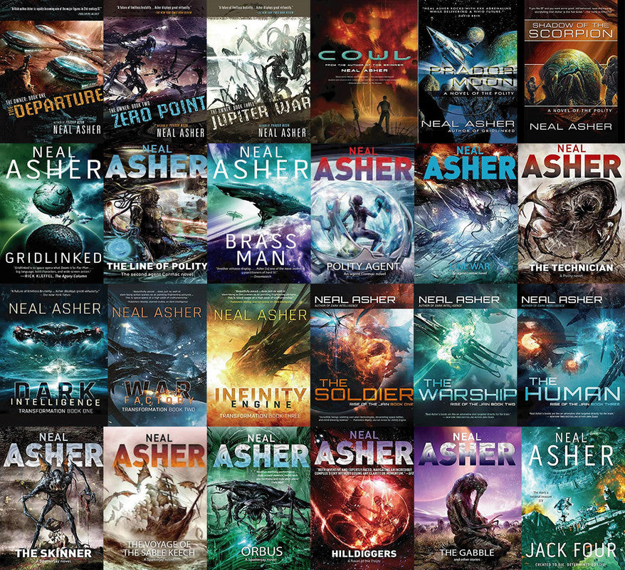 The Polity Universe Series by Neal Asher ~ 24 MP3 AUDIOBOOK COLLECTION