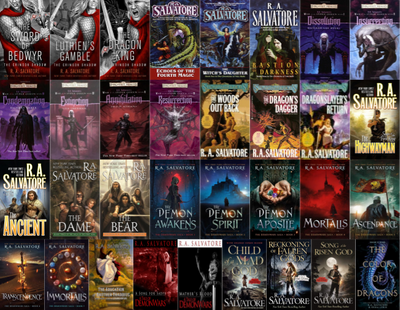 Demon Wars Saga Series & more by R.A. Salvatore ~ 34 MP3 AUDIOBOOK COLLECTION