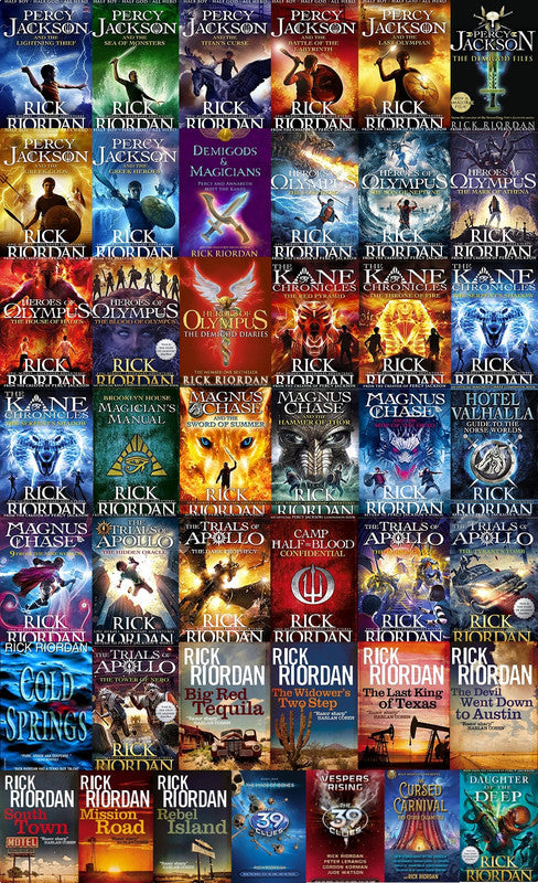 Percy Jackson and the Olympians Series & more by Rick Riordan ~ 43 MP3 AUDIOBOOK COLLECTION