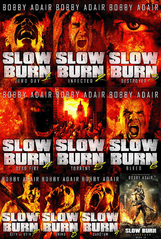 The Slow Burn Series by Bobby Adair ~ 10 MP3 AUDIOBOOK COLLECTION