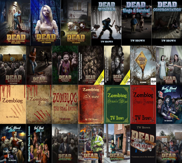 Dead Series & more by T.W. Brown ~ 34 MP3 AUDIOBOOK COLLECTION