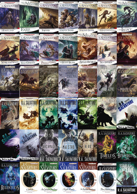 The Legend Of Drizzt Series by R.A. Salvatore ~ 44 MP3 AUDIOBOOK COLLECTION