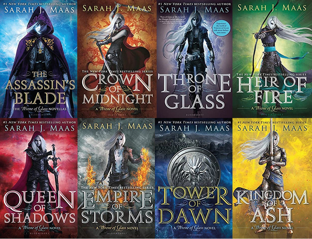 The Throne of Glass series by Sarah J. Maas ~ 8 MP3 AUDIOBOOK COLLECTION