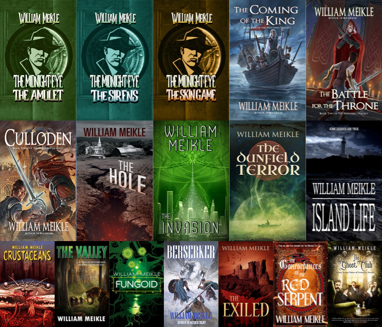 The Midnight Eye Files Series & more by William Meikle ~ 17 MP3 AUDIOBOOK COLLECTION