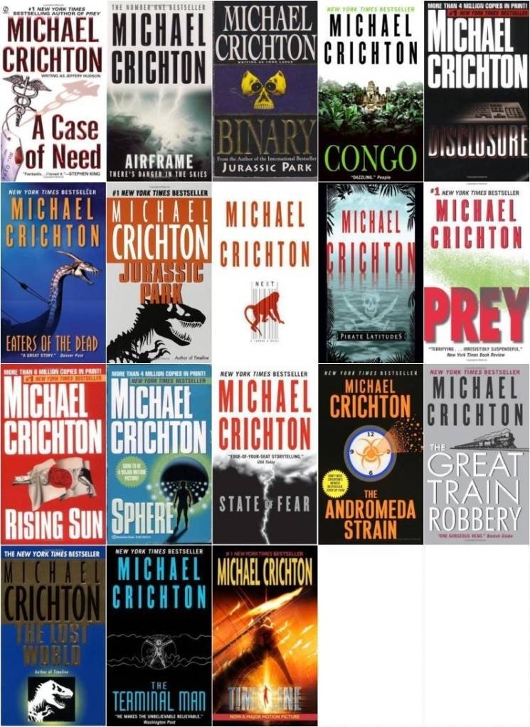 The Michael Crichton Complete Collection ~ 18 MP3 AUDIOBOOKS