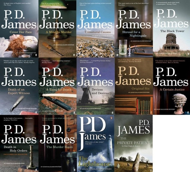 The Adam Dalgliesh Mysteries by P.D. James ~ 14 MP3 AUDIOBOOK COLLECTION