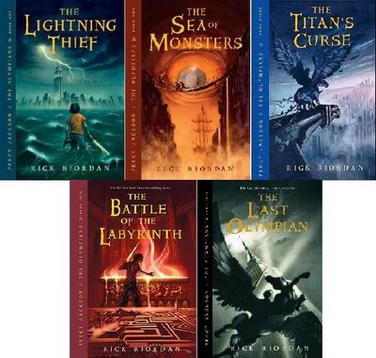 The Percy Jackson and the Olympians Series by Rick Riordan ~ 5 MP3 AUDIOBOOK COLLECTION