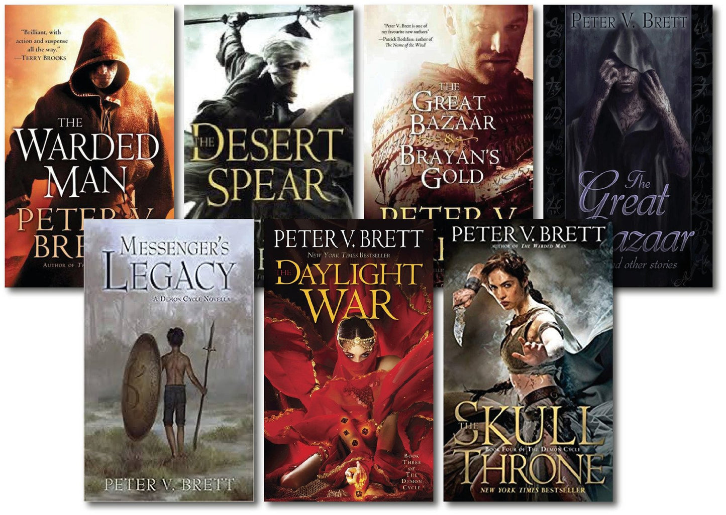 The Demon Cycle Series by Peter Brett ~ 7 MP3 AUDIOBOOK COLLECTION